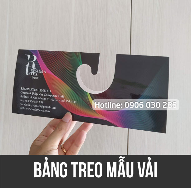 sample hanger, bảng treo mẫu vải