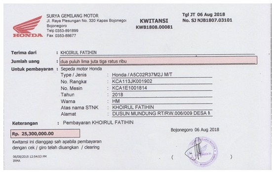 Contoh Kwitansi Hotel Kwitansi Pengertian Ciri Ciri Dan Cara Images