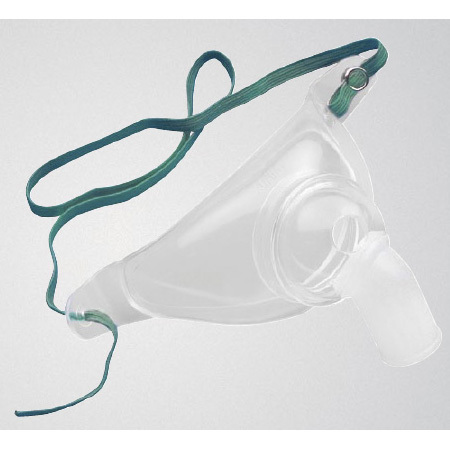 Tracheostomy Mask, AirLife, Adult, Neckband, Swivel Connector, Clear