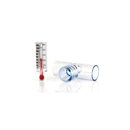 Thermometer with Tee Adaptor, Plastic, Combines Product Numbers 1635 and 1648, 22mm OD Both Ends