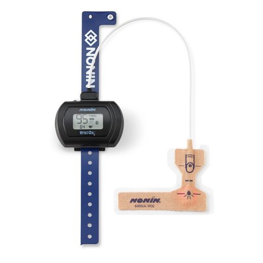 WristOx2™ 3150 Single-Use Accessories with Wristband and Cloth Wrap Sensor, Adult