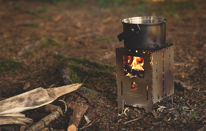 wood fire camp stove