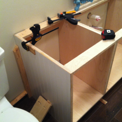 Andrea’s Custom Bathroom Vanity – part 1