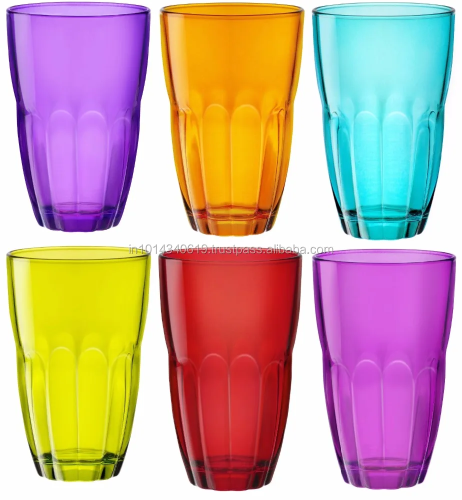 colored drinking glasses - Interior Design Tips For The Best First ...