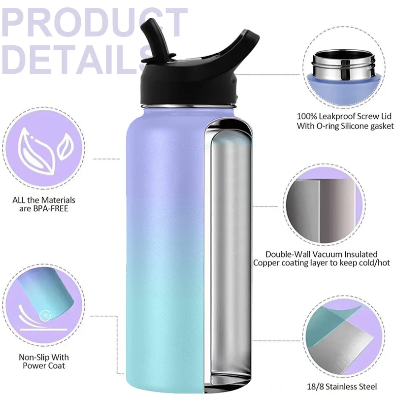 2024 Hot Seller Oem Stainless Steel Vacuum Flask Reusable Double Wall ...