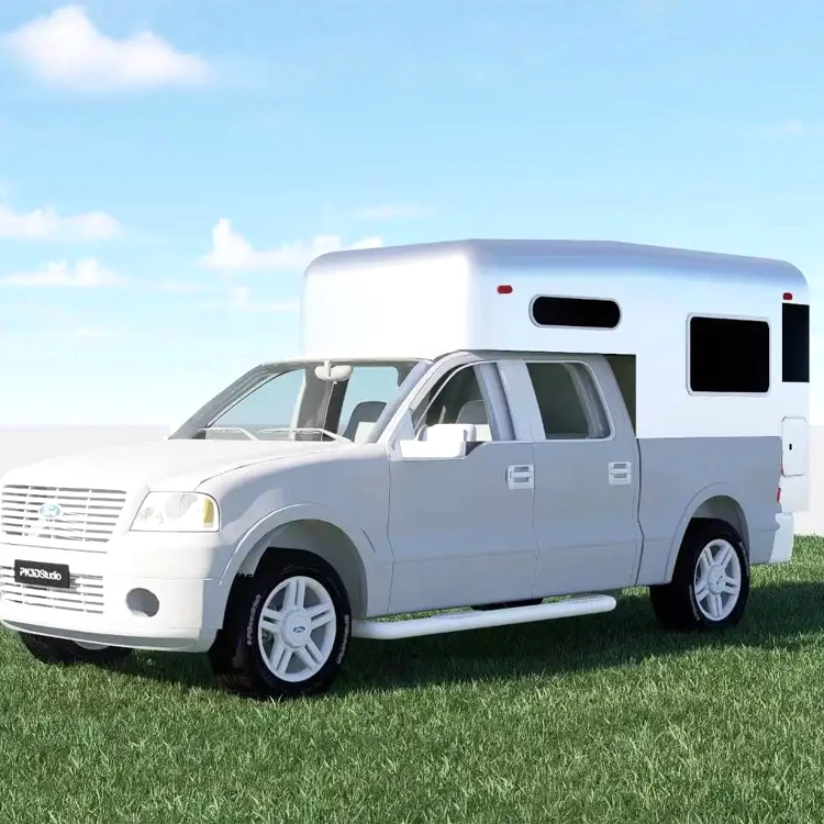 Hot sale mobile big off road camper slide out rv travel caravan trailer ...