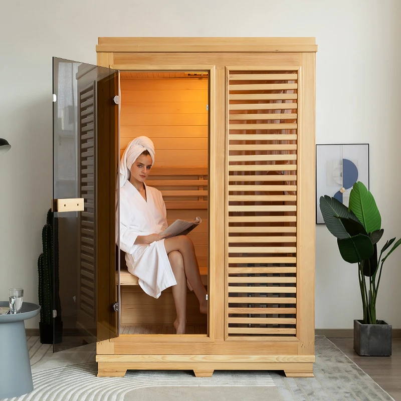 2 People Household Sauna Luxury Home Traditional Sauna Room Wood Steam  Sauna Bath Cabin - Buy Household Steam Sauna,Luxury Home Traditional Sauna  Room,Steam Sauna Bath Cabin Product on 