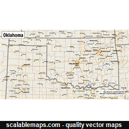 ScalableMaps: vector maps of Oklahoma