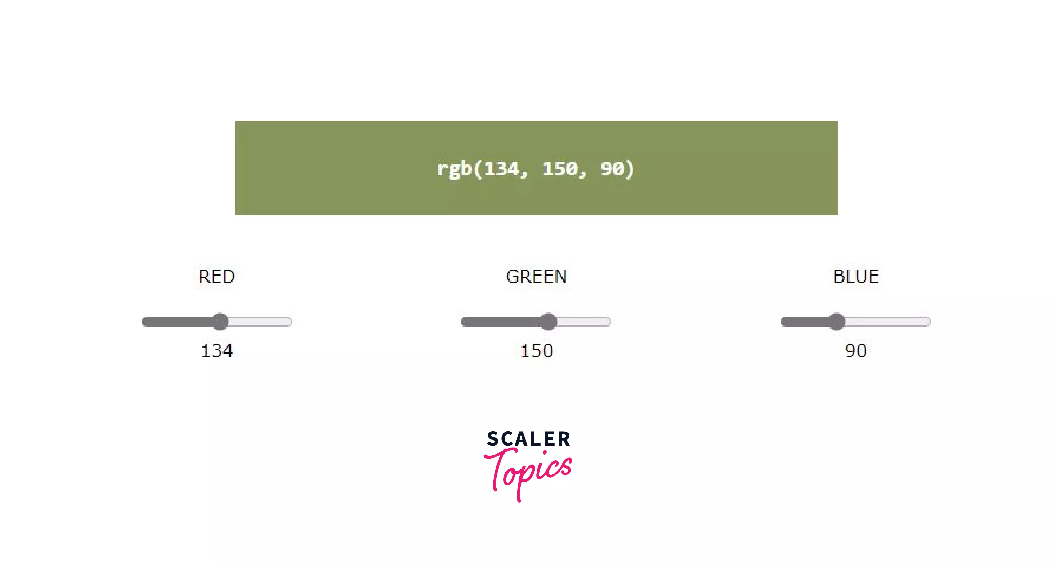 example of a RGB values