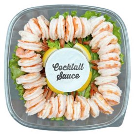 Member's Mark Shrimp Tray with Cocktail Sauce, priced per pound