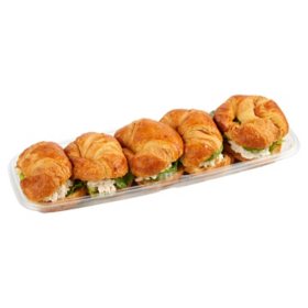 Member's Mark Chicken Salad Croissant Tray, 5 ct., priced per pound