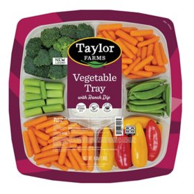 Taylor Farms Vegetable Tray with Ranch Dip, 4 lbs.