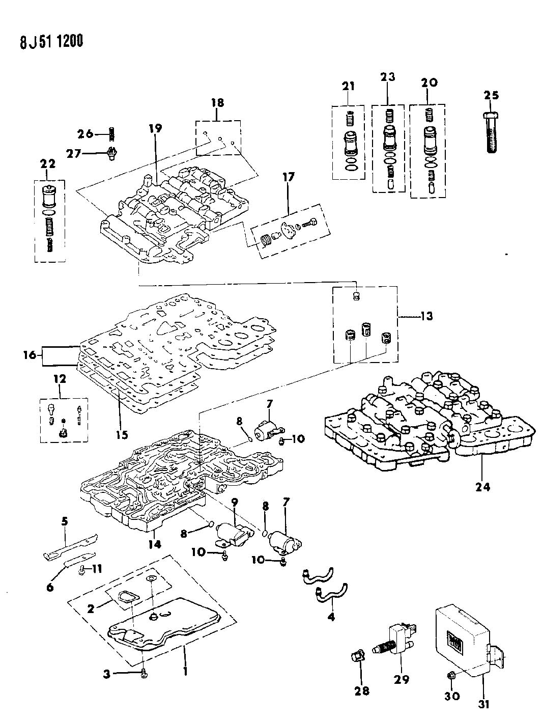 46re valve body diagram