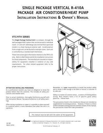 amana ptac wiring diagram pth153351