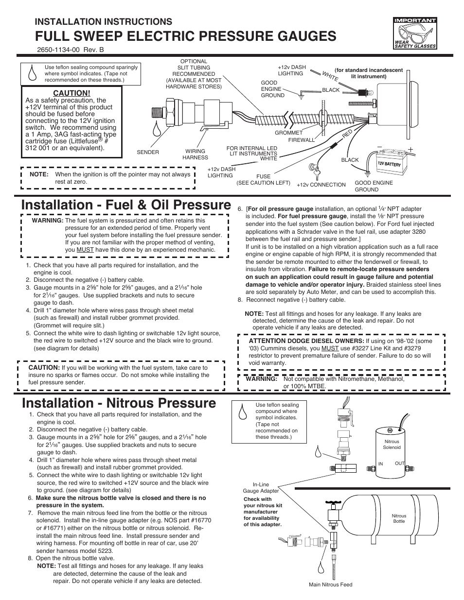 Autometer Oil Pressure Gauge Wiring Diagram - Wiring Diagram Pictures