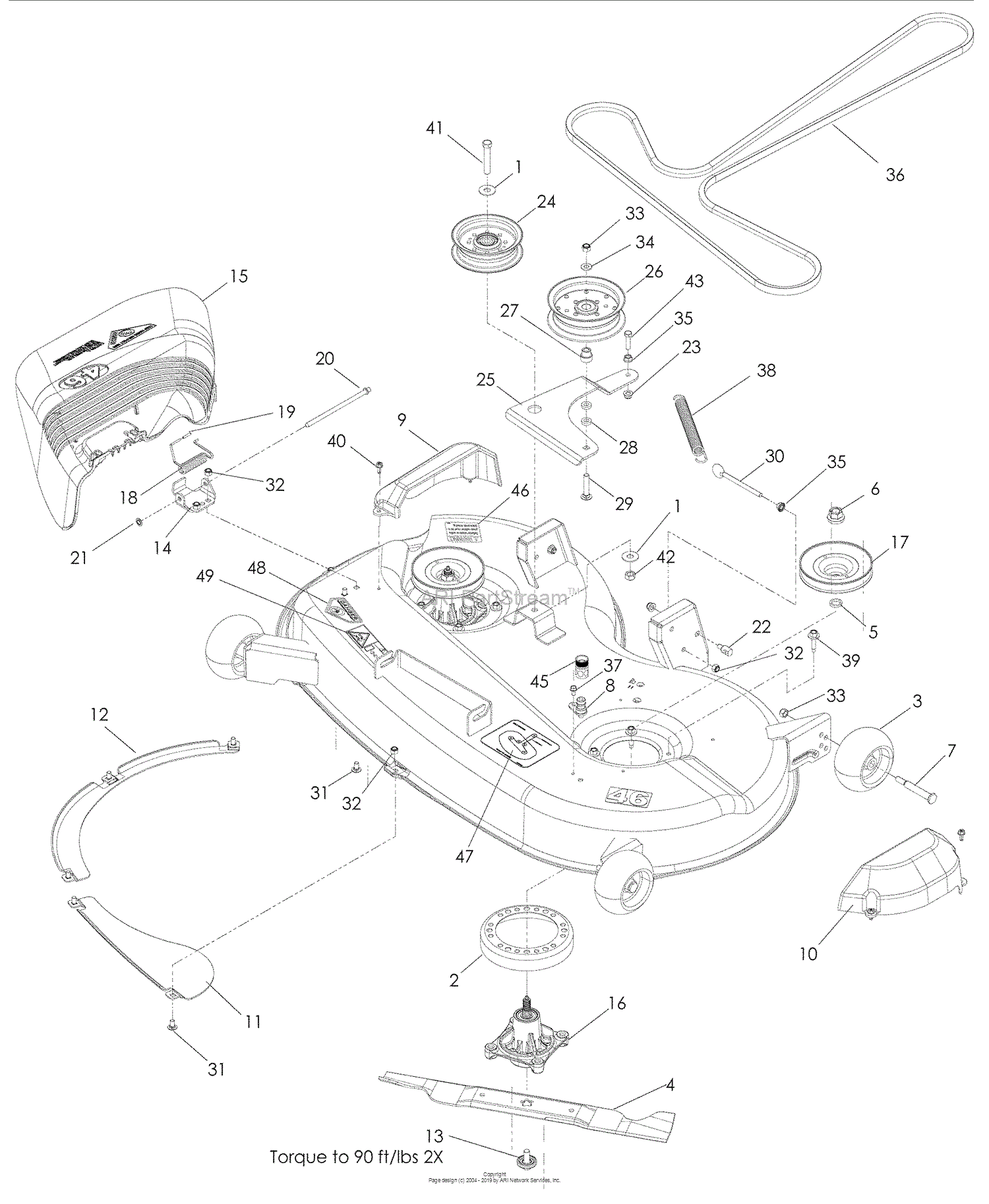 yazoo kees parts diagram