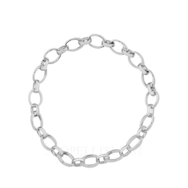 faberge 18k white gold chain bracelet for charms treillage