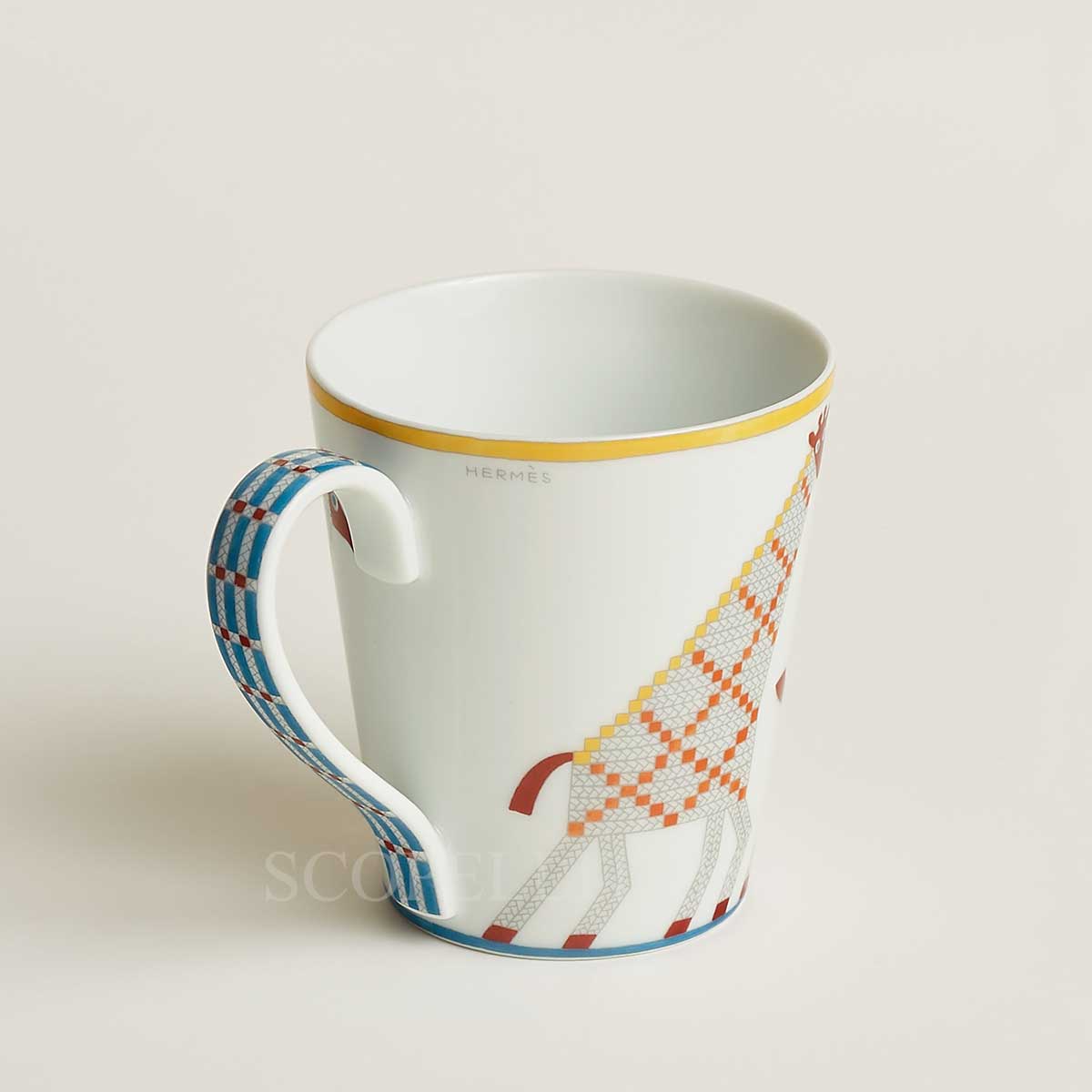 hermes mug animaux nattes giraffe