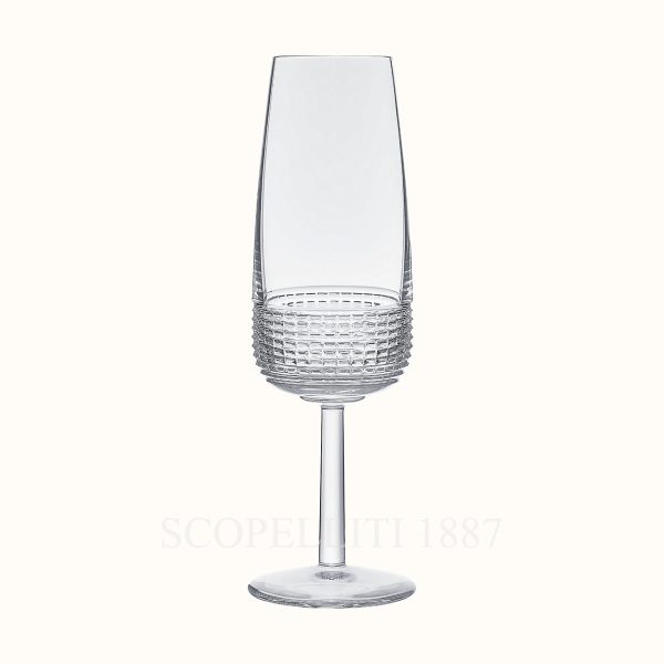 hermes crystal champagne flute intervalle