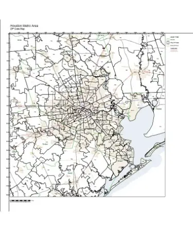 Houston Zip Code Map Printable