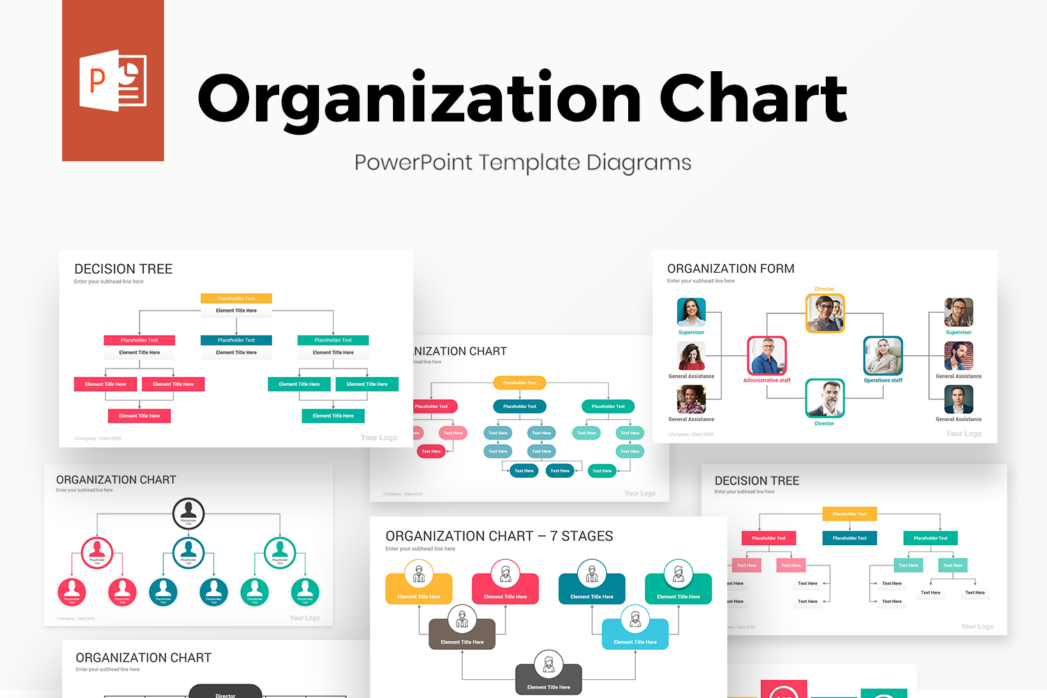 Power Point Org Chart Template