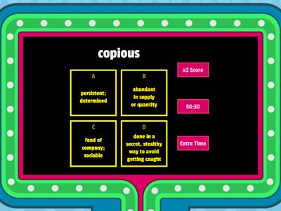 Vocabulary Charts 1-20