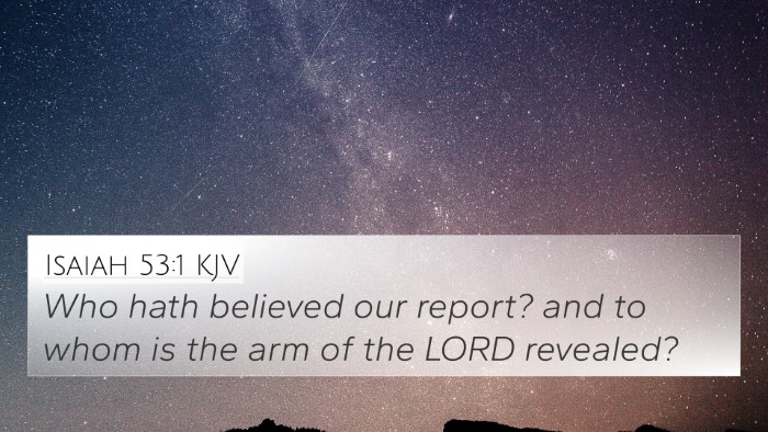 Isaiah 53:1 KJV Bible Verse Image