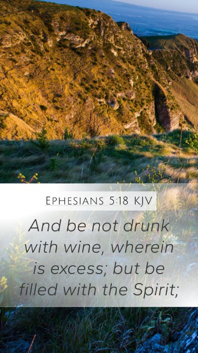 Ephesians 5:18 KJV Bible Verse Image