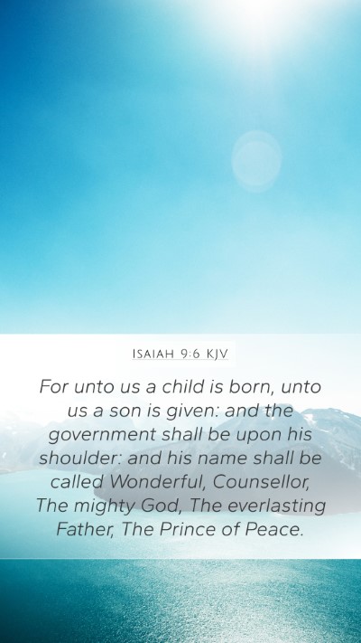 Isaiah 9:6 KJV Bible Verse Image