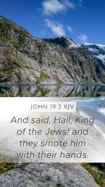 John 19:3 KJV Bible Verse Image