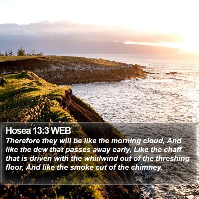 Hosea 13:3 WEB Bible Verse Image