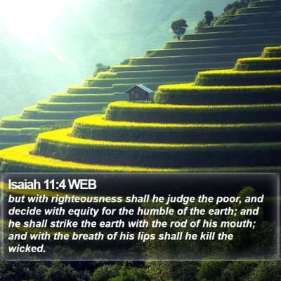 Isaiah 11:4 WEB Bible Verse Image