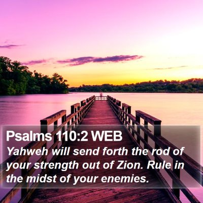 Psalms 110:2 WEB Bible Verse Image