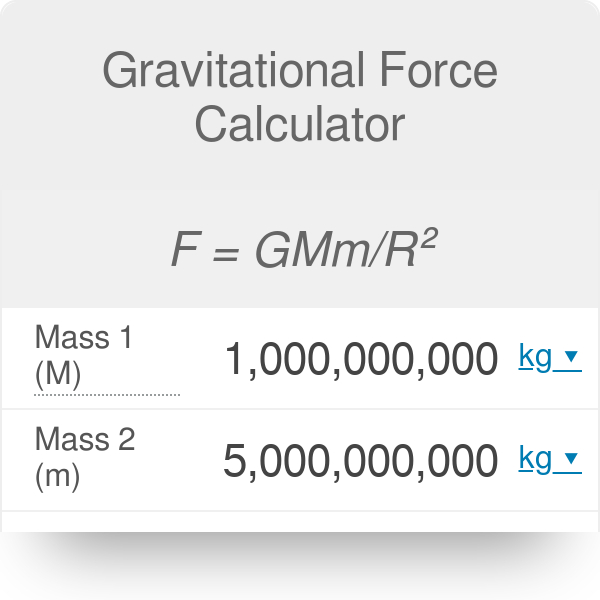 Gravitational Force Calculator