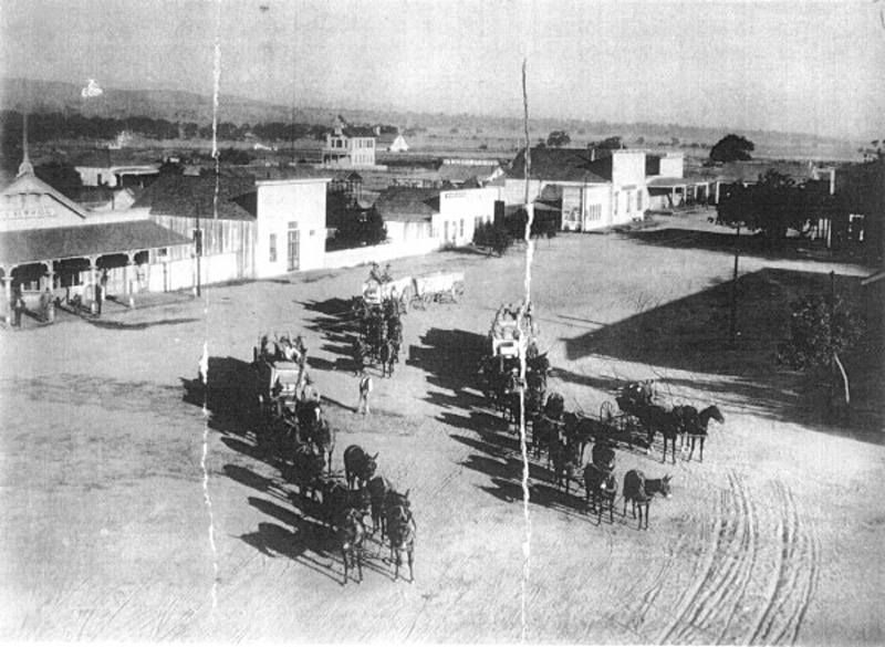 SCVHistory.com SS8701 | Newhall | Railroad Avenue, 1887