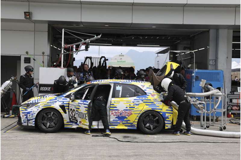 Toyota debuts hydrogen-fueled Corolla race car as auto racing begins shift away from gas guzzlers