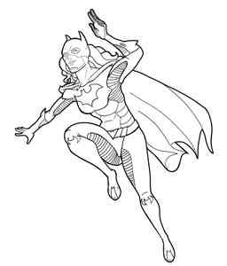 Batgirl coloring pages