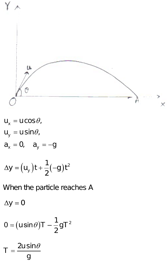 to cal culate time of flight with eq