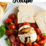 Burrata caprese salad pin