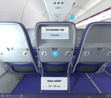 Wizz Air Airbus A321neo seat maps 360 panorama view