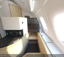 Etihad Airways Airbus A380-800 seat maps 360 panorama view