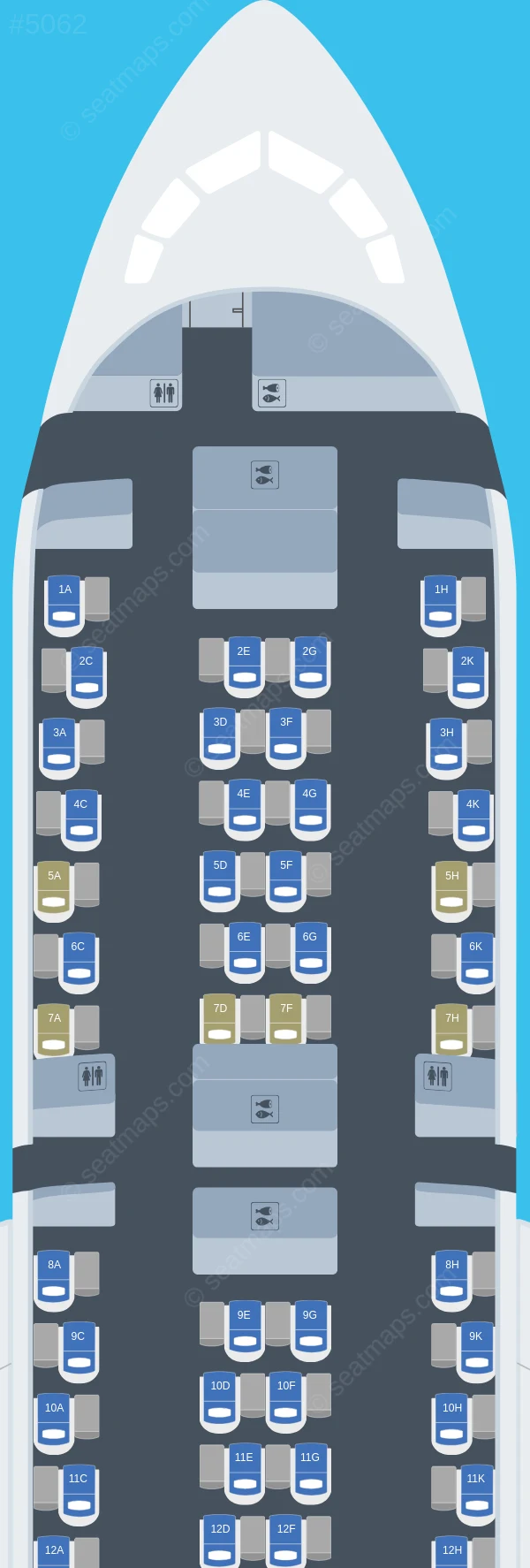 ANA - All Nippon Airways Boeing 787-9 V.2 seatmap preview