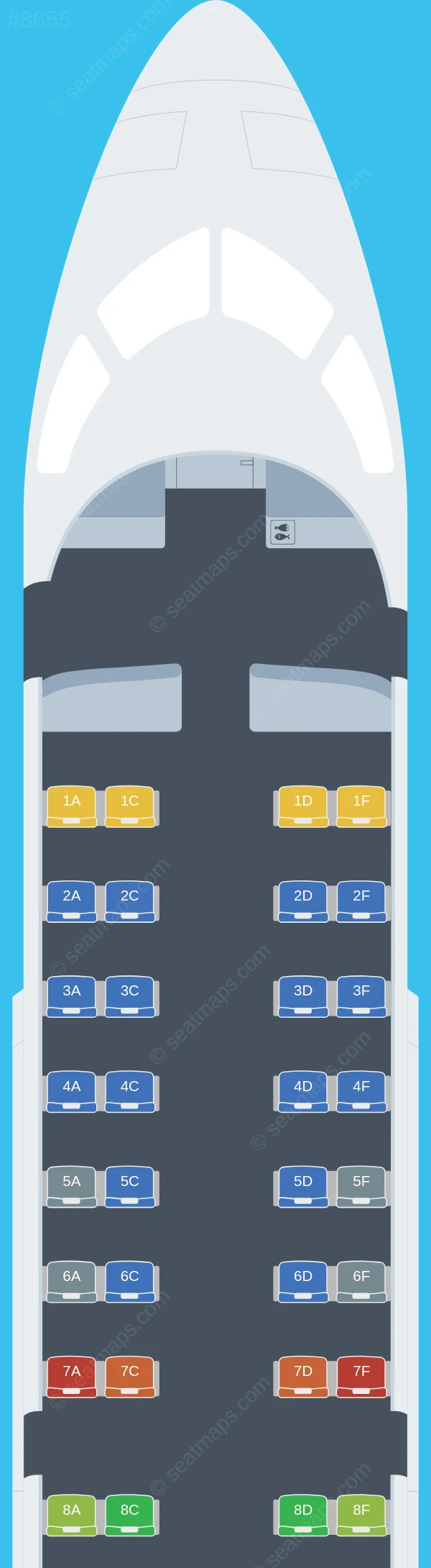 Shree Airlines Bombardier CRJ200 seatmap preview