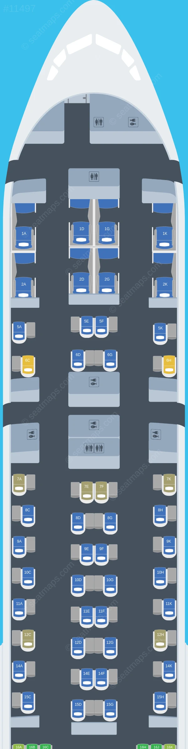 Air India Boeing 777-300ER V.2 seatmap preview