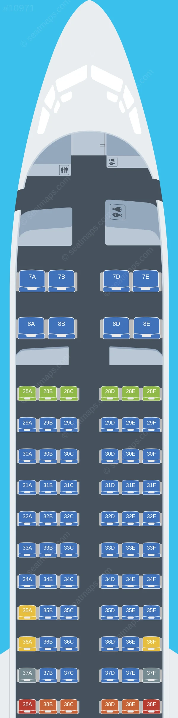 Jin Air Boeing 737-900 seatmap preview