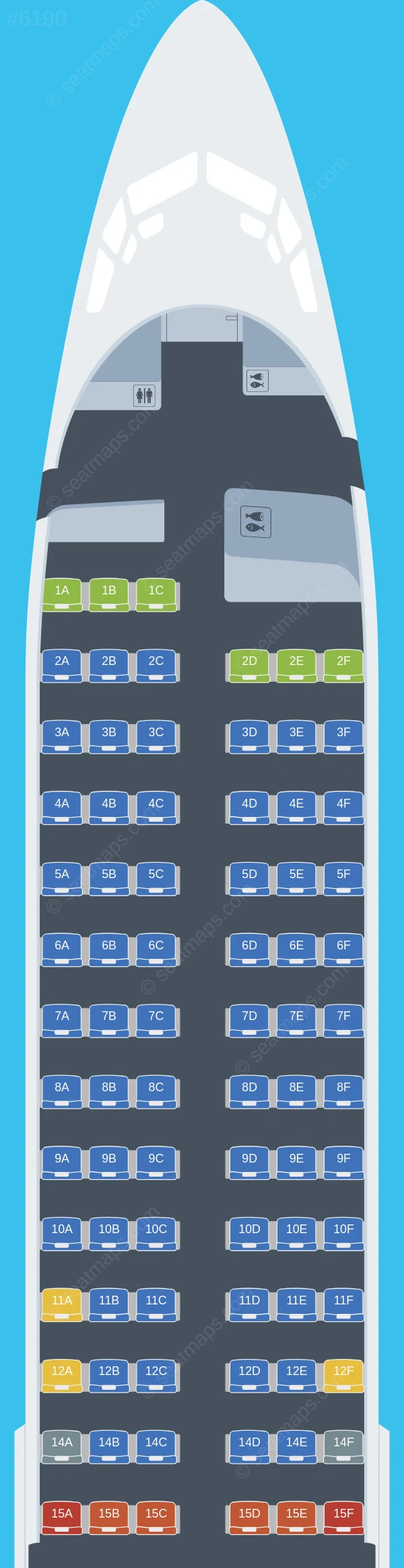 Sriwijaya Air Boeing 737-800 seatmap preview