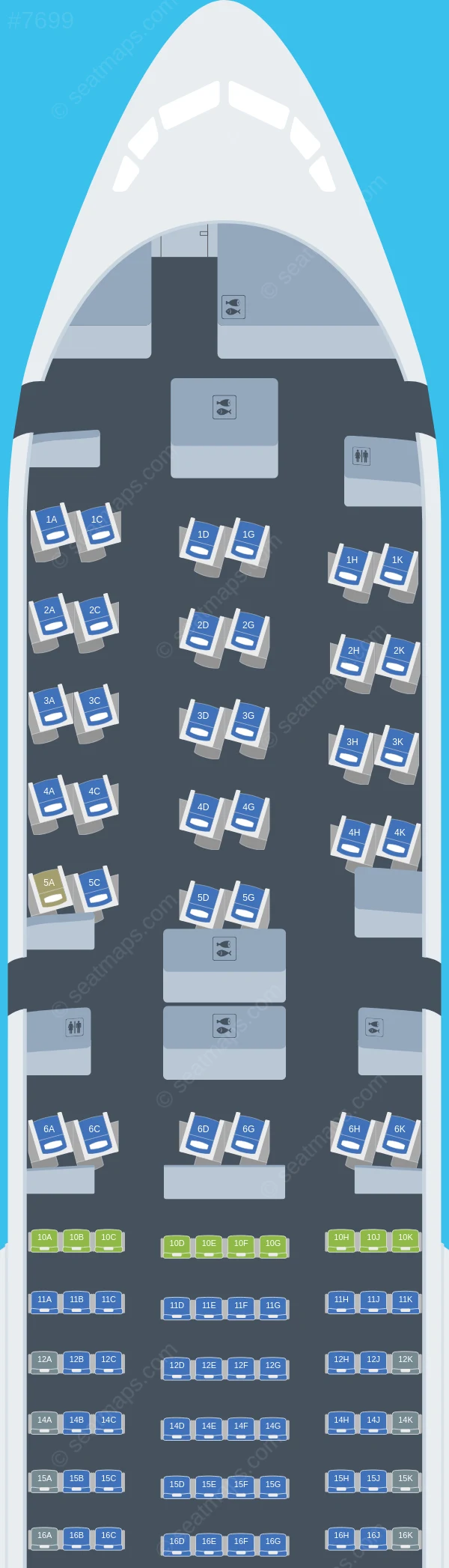 KLM Boeing 777-200ER V.2 seatmap preview