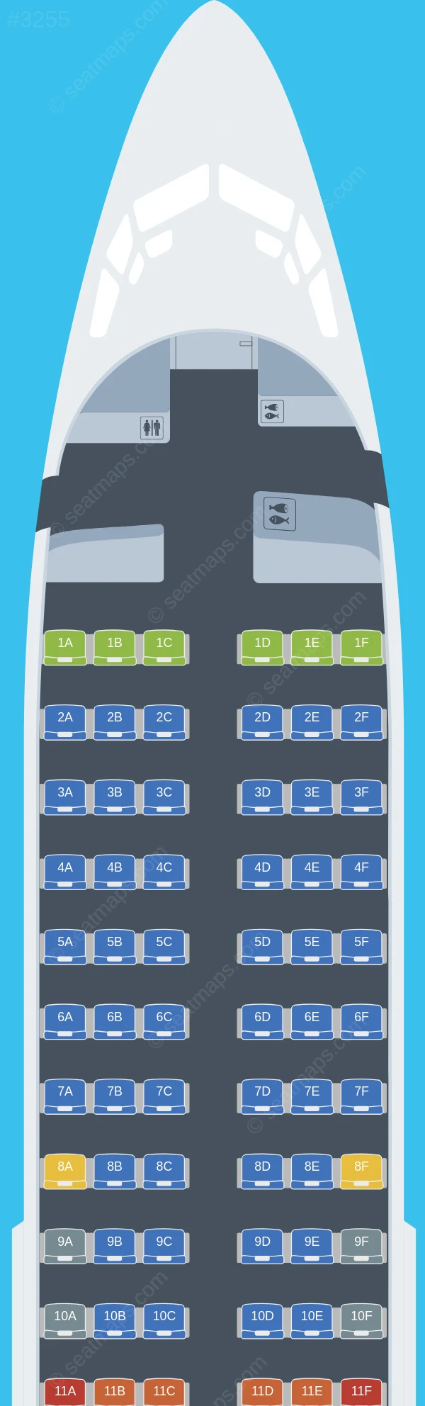 Smartwings Boeing 737-700 seatmap preview