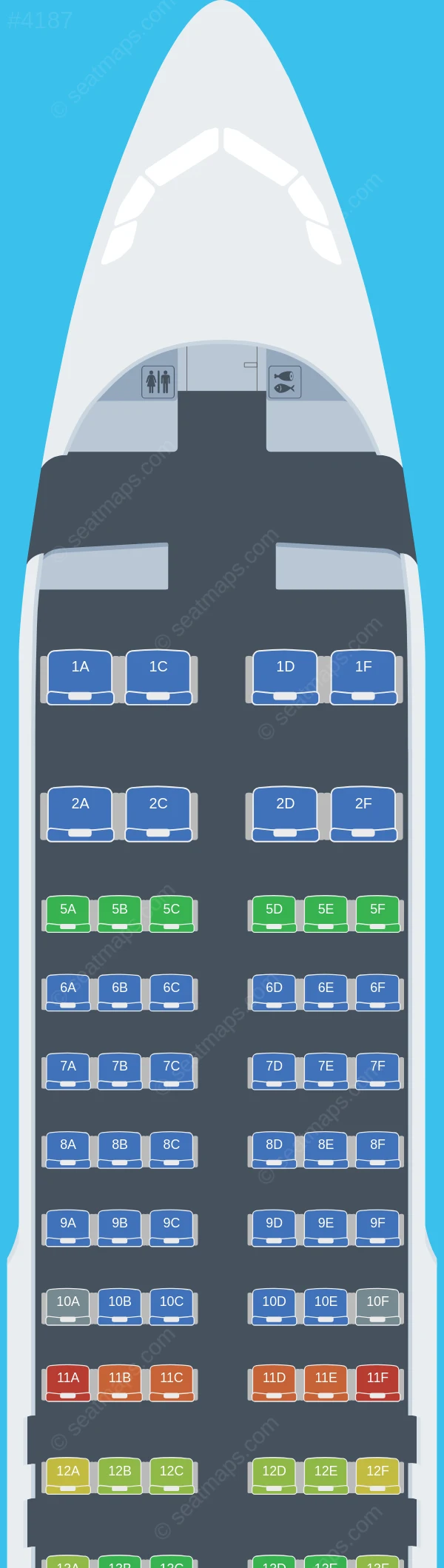 Flynas Airbus A320-200 seatmap preview