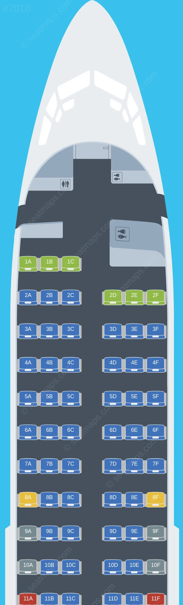 Lucky Air Boeing 737-700 V.2 seatmap preview